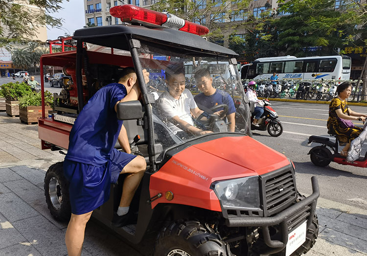 漳州通元廟專職消防站采購(gòu)4臺(tái)消防摩托車